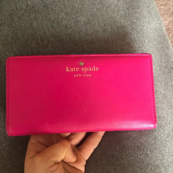 kate spade Handbags - hot Pink Kate Spade wallet